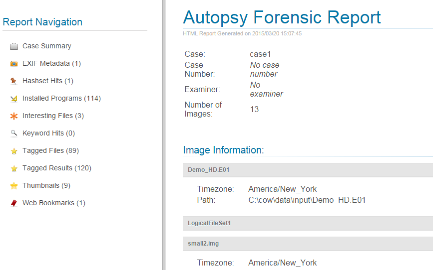 Autopsy User Documentation Reporting(04)