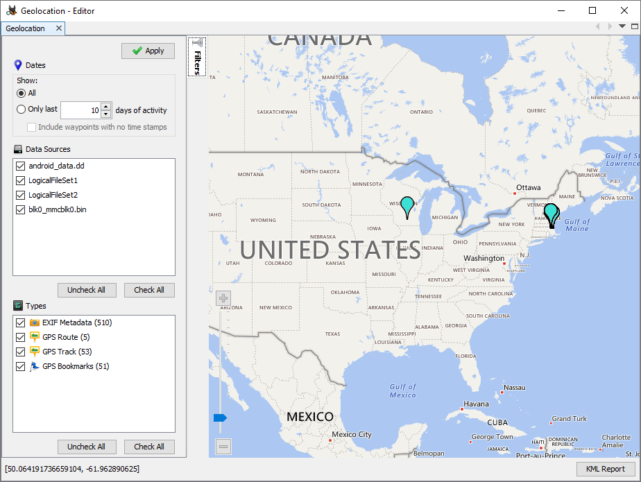 Autopsy User Documentation Geolocation