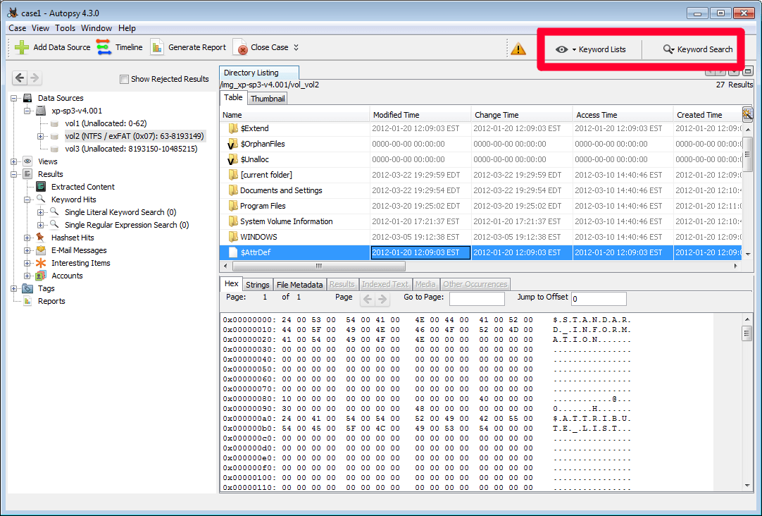 Autopsy User Documentation Ad Hoc Keyword Search