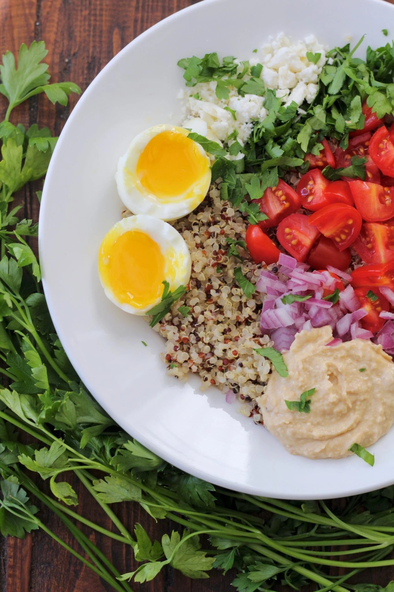 Mediterranean Breakfast Bowl with Quinoa Slice of Jess