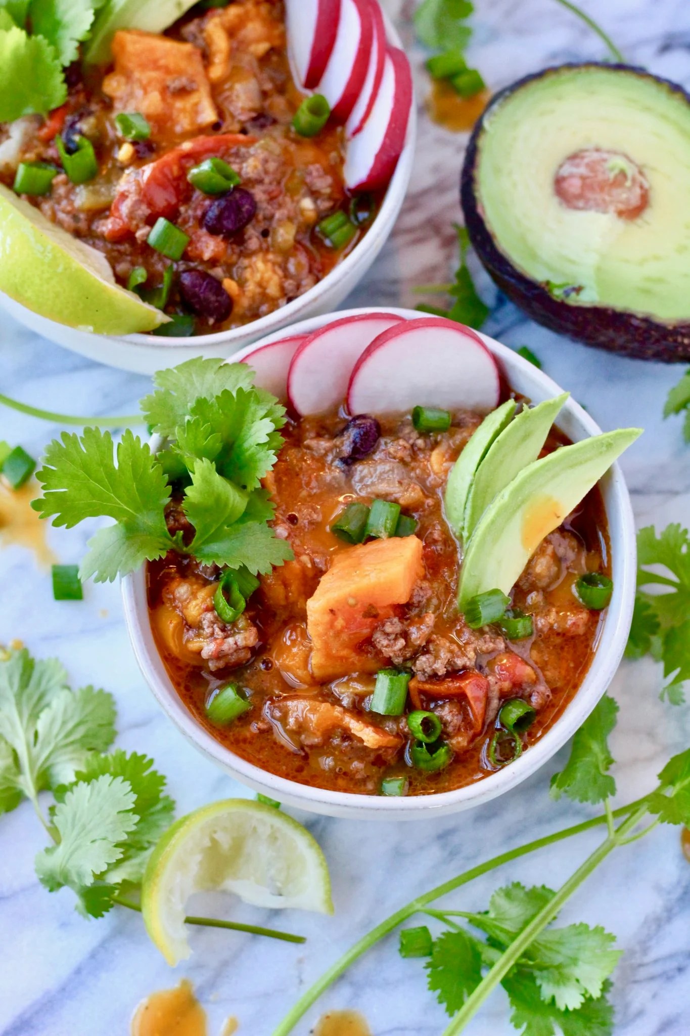 Super Easy Instant Pot Sweet Potato Chili Slice of Jess