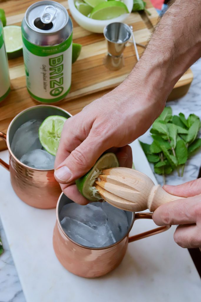 Moscow Mule Recipe Made With Brizo Craft Spiked Seltzer Slice of Jess