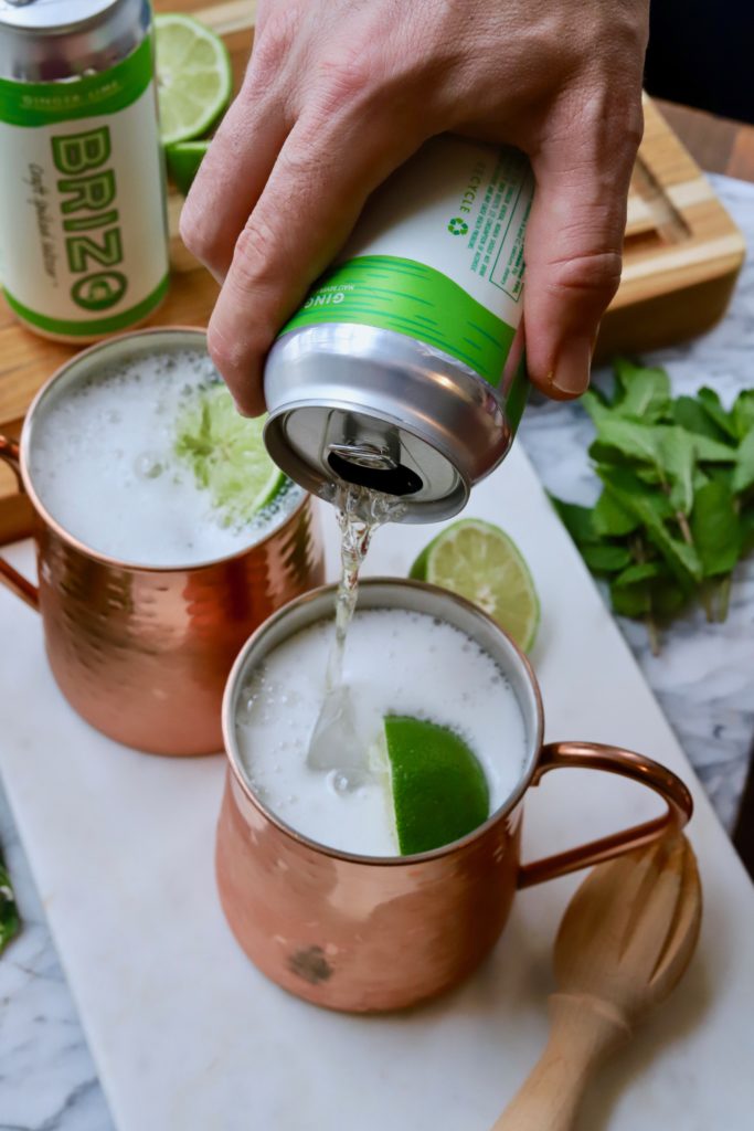 Moscow Mule Recipe Made With Brizo Craft Spiked Seltzer Slice of Jess