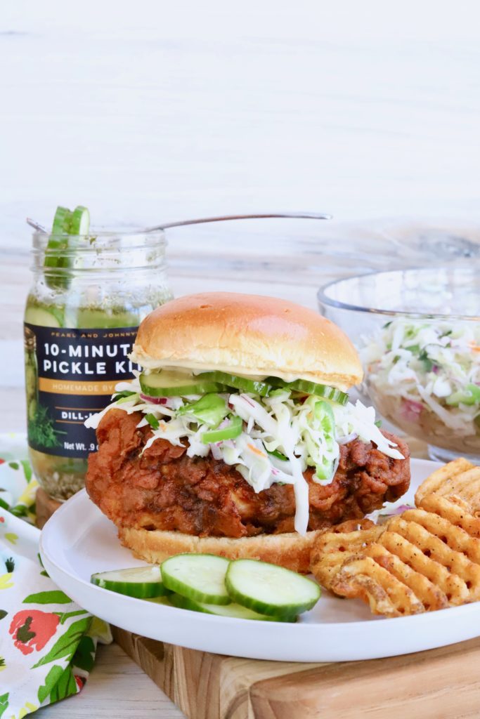 Pickle Juice Crispy Fried Chicken Sandwich Slice of Jess