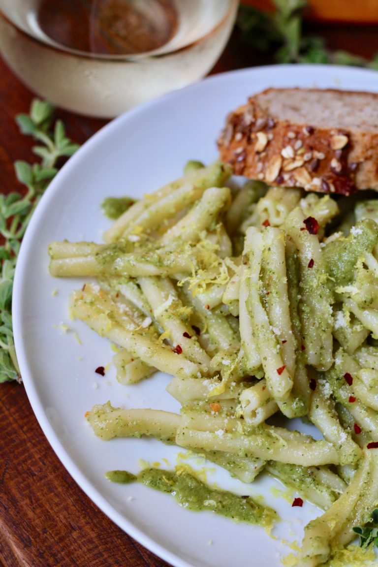 Fresh Oregano Pesto Pasta Recipe Slice of Jess