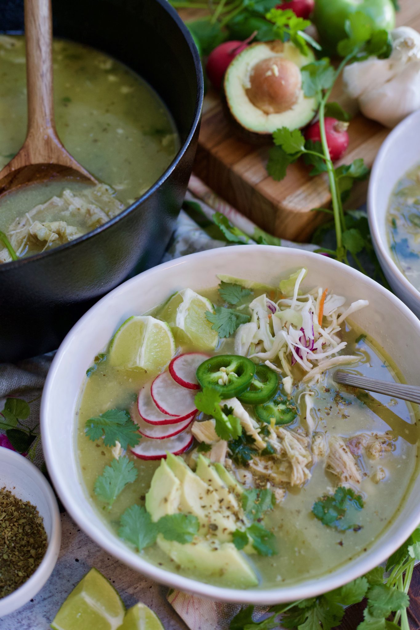 Dutch Oven Pozole Verde With Chicken Slice of Jess