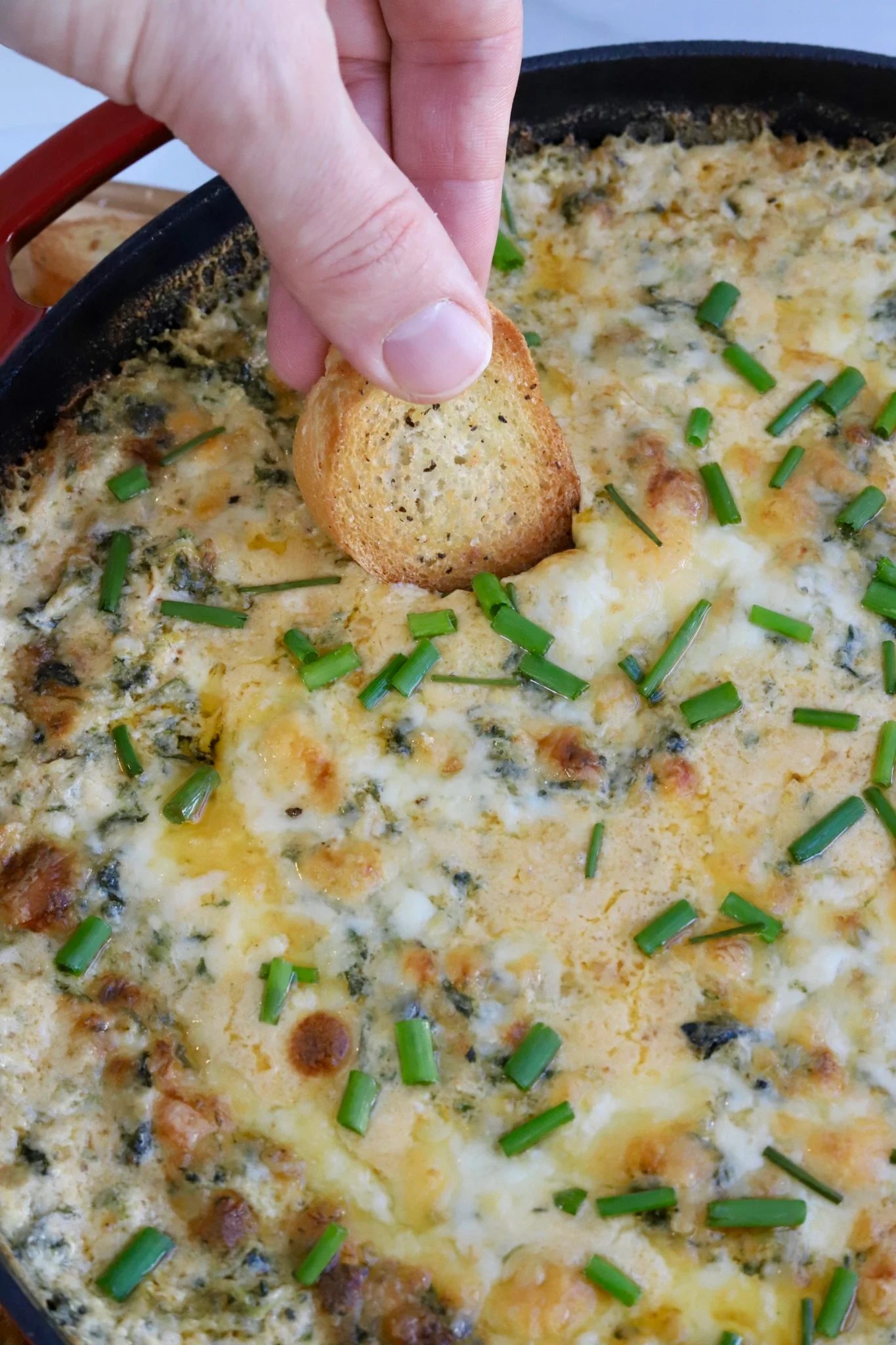 Spinach and Artichoke Hot Crab Dip Slice of Jess