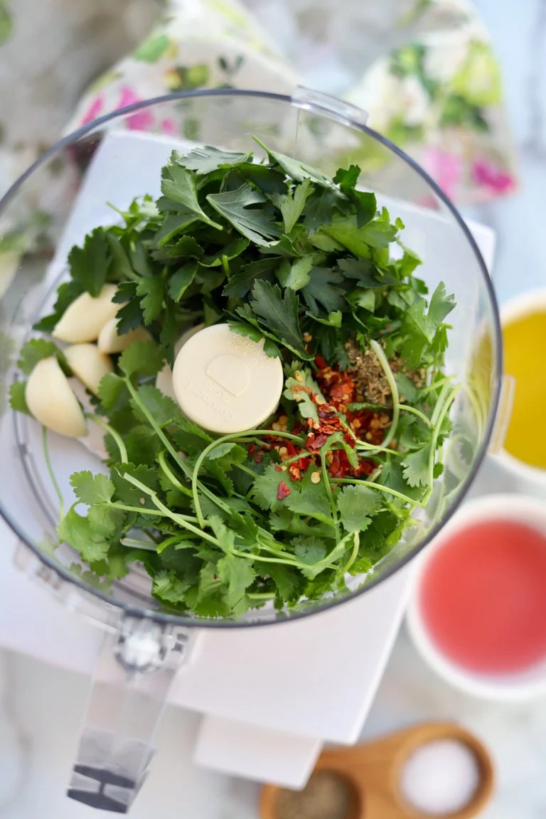 South American Parsley and Cilantro Chimichurri Slice of Jess