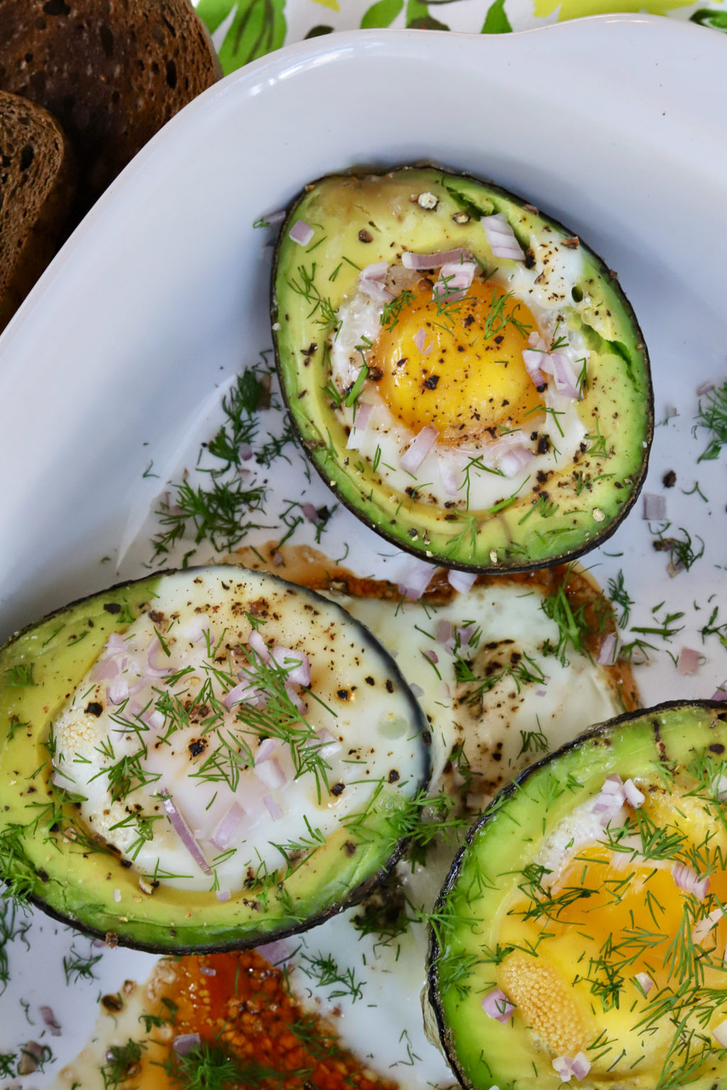 Savory Oven Baked Eggs in Avocados Slice of Jess