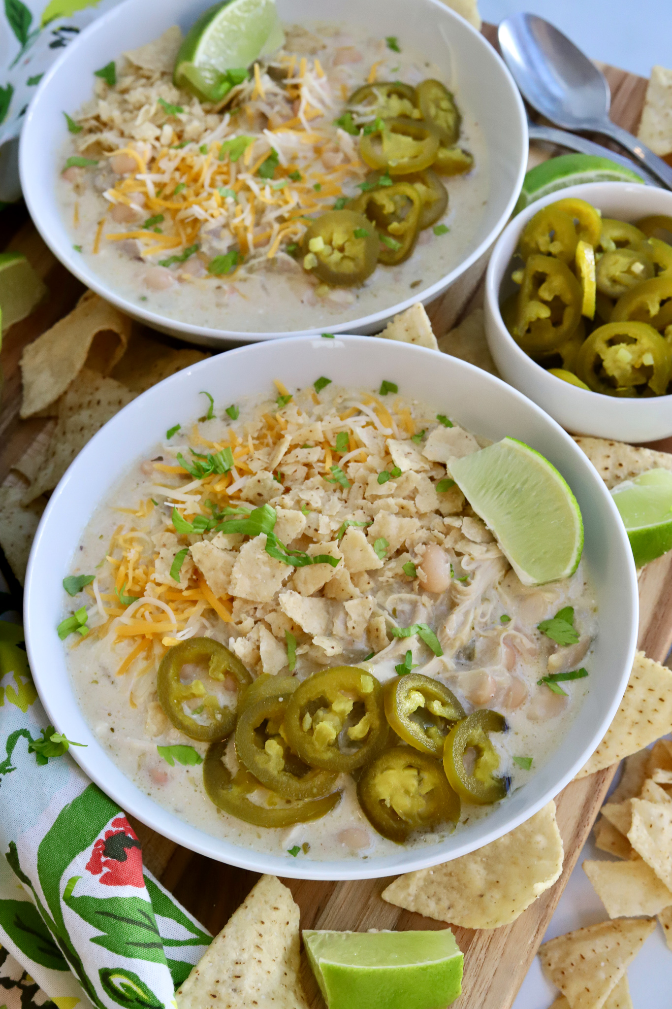 Jalapeño Popper Cream Cheese Chicken Chili Slice of Jess