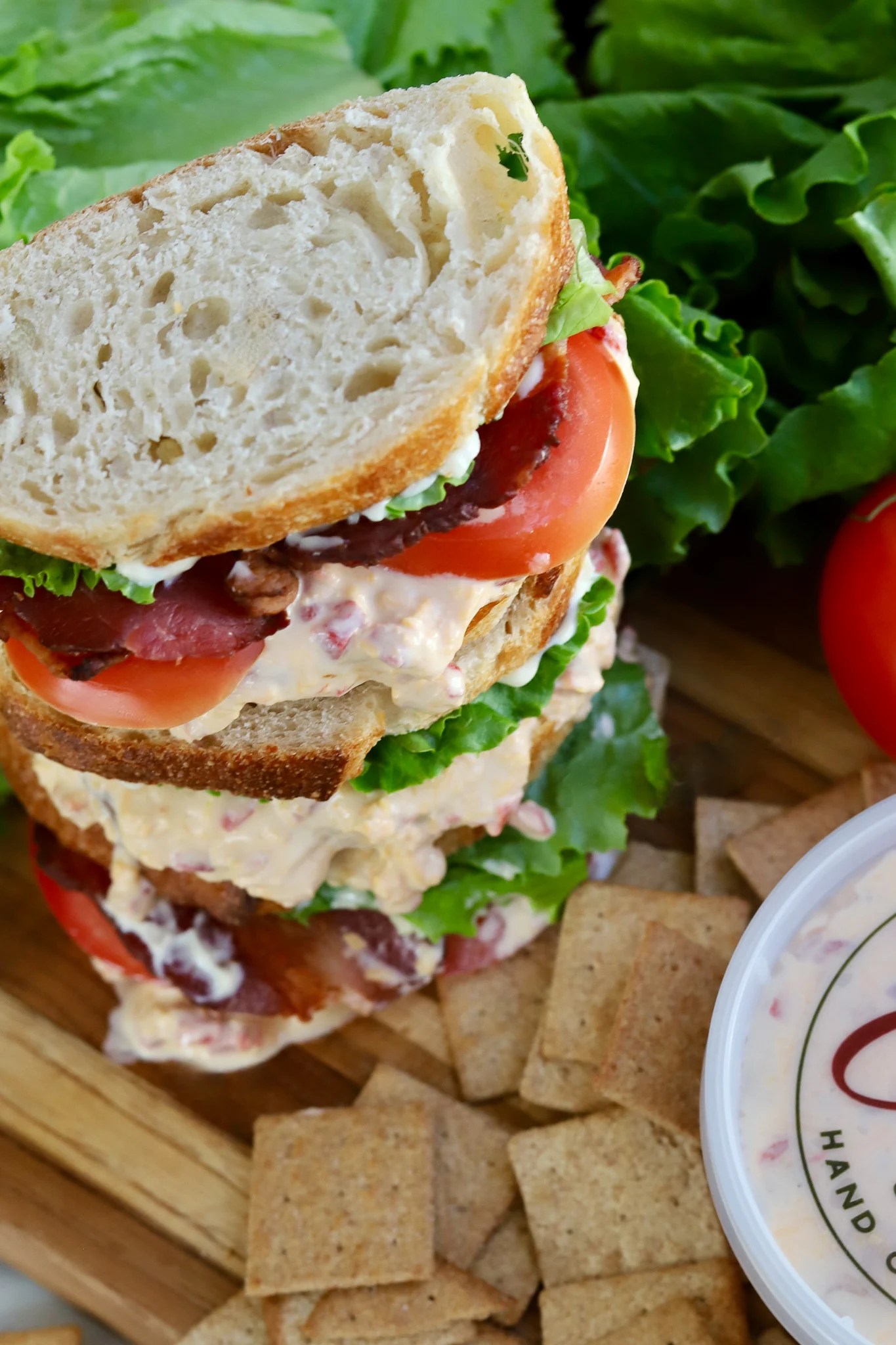 Triple Decker BLT Pimento Cheese Sandwich Slice of Jess