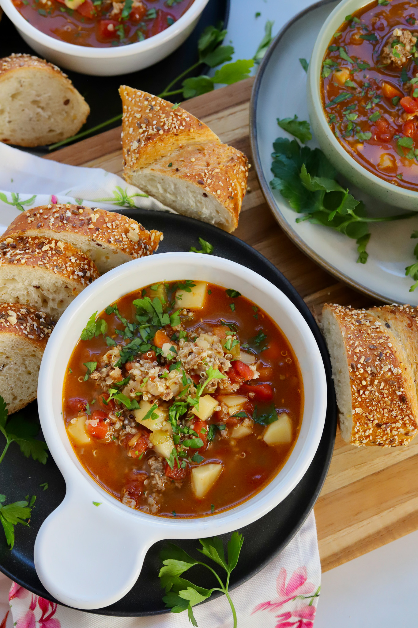 Ground Beef Soup with Veggies Slice of Jess