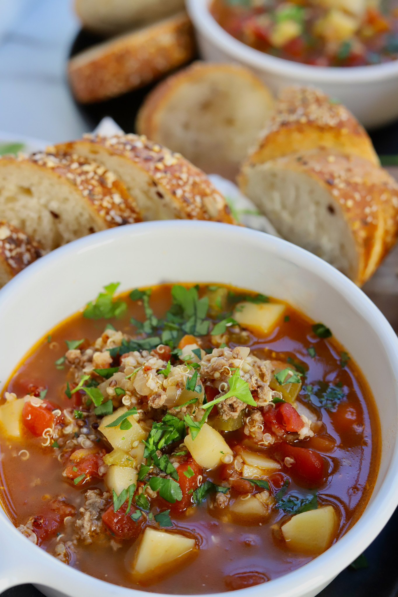 Ground Beef Soup with Veggies Slice of Jess