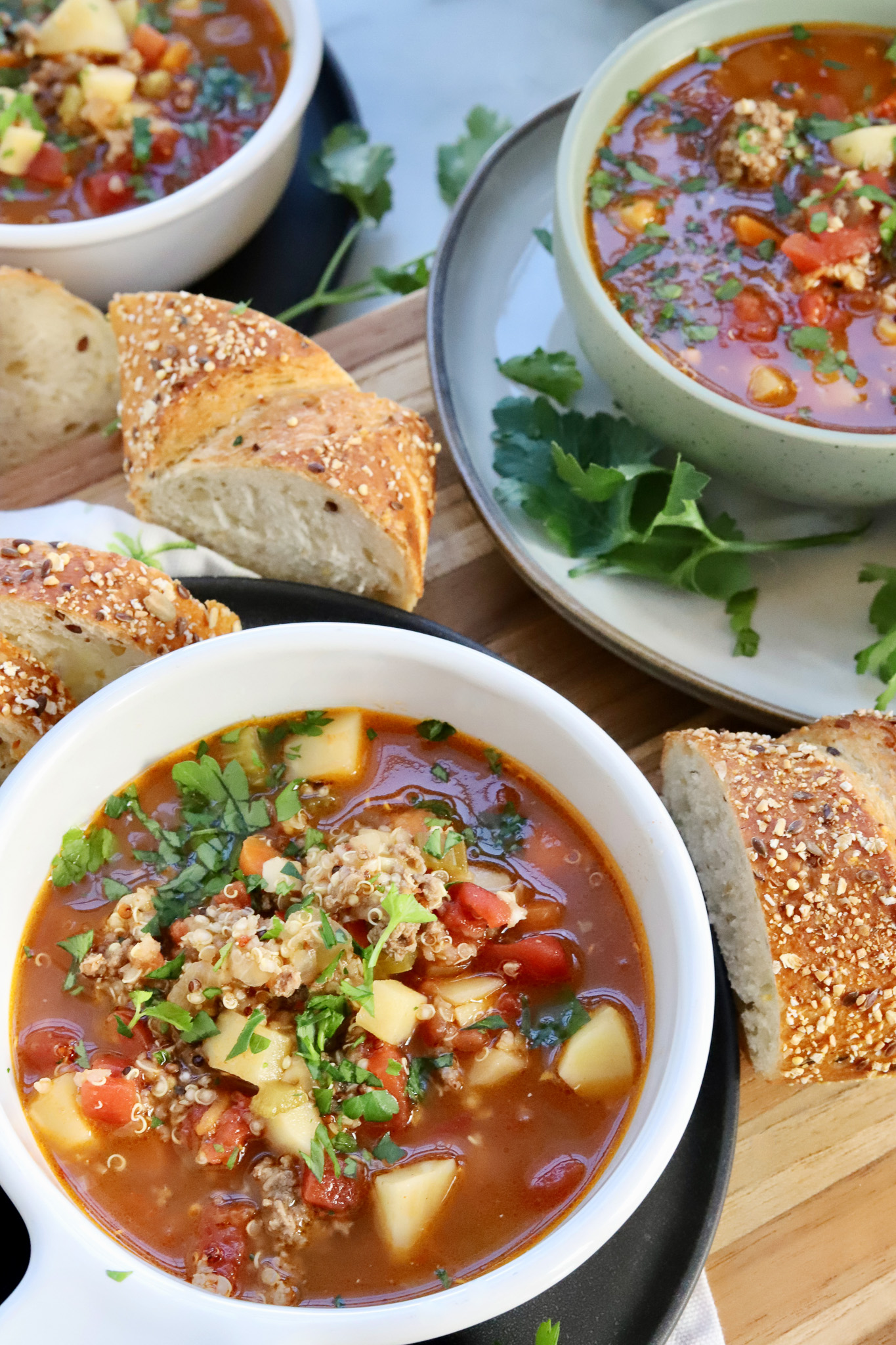 Ground Beef Soup with Veggies Slice of Jess