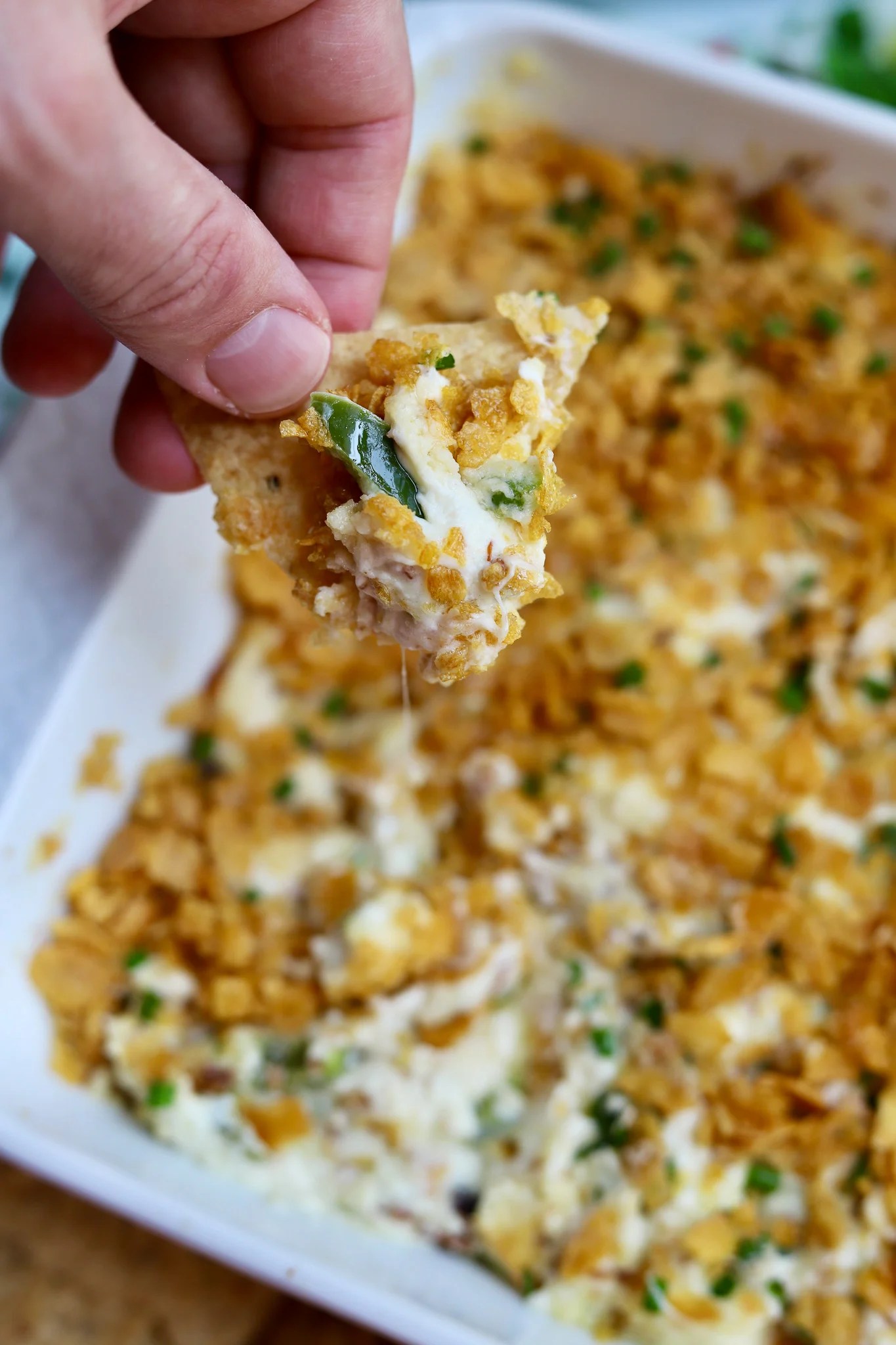 Shredded Chicken Jalapeño Poppers Dip Slice of Jess