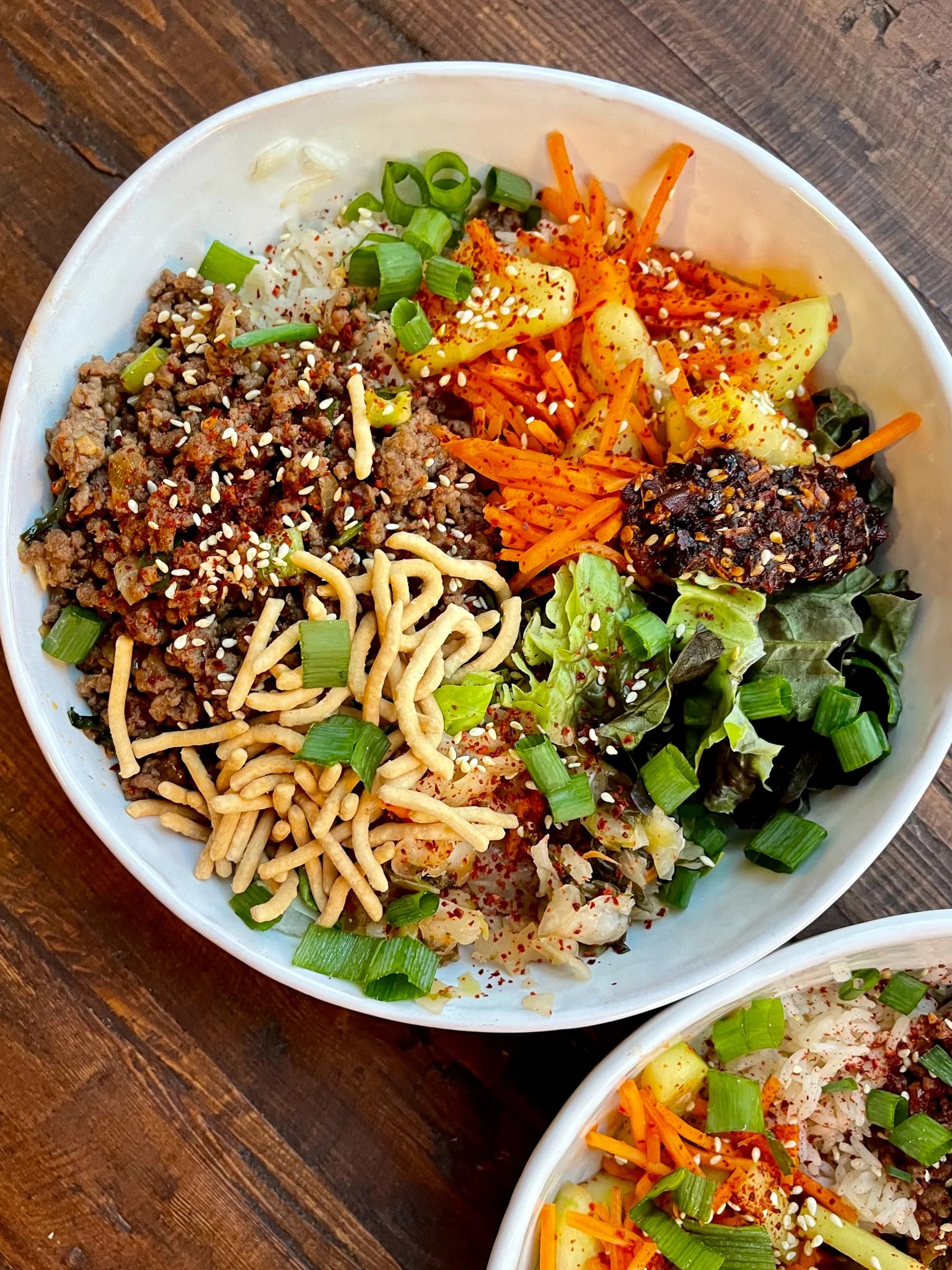 Ground Beef Bulgogi Bowls with Pickled Veggies Slice of Jess