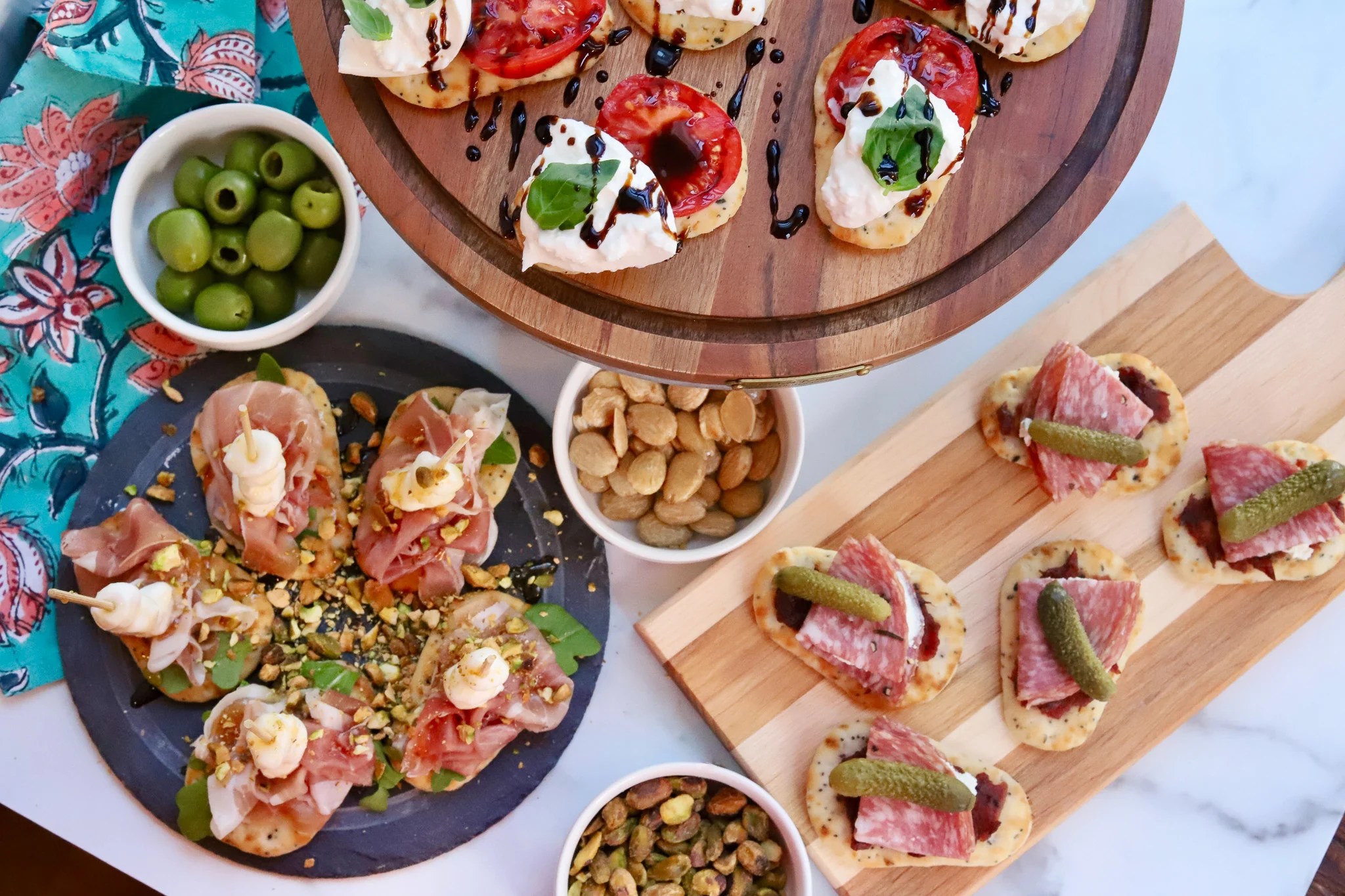 BiteSized Antipasti Board Flatbread Slice of Jess