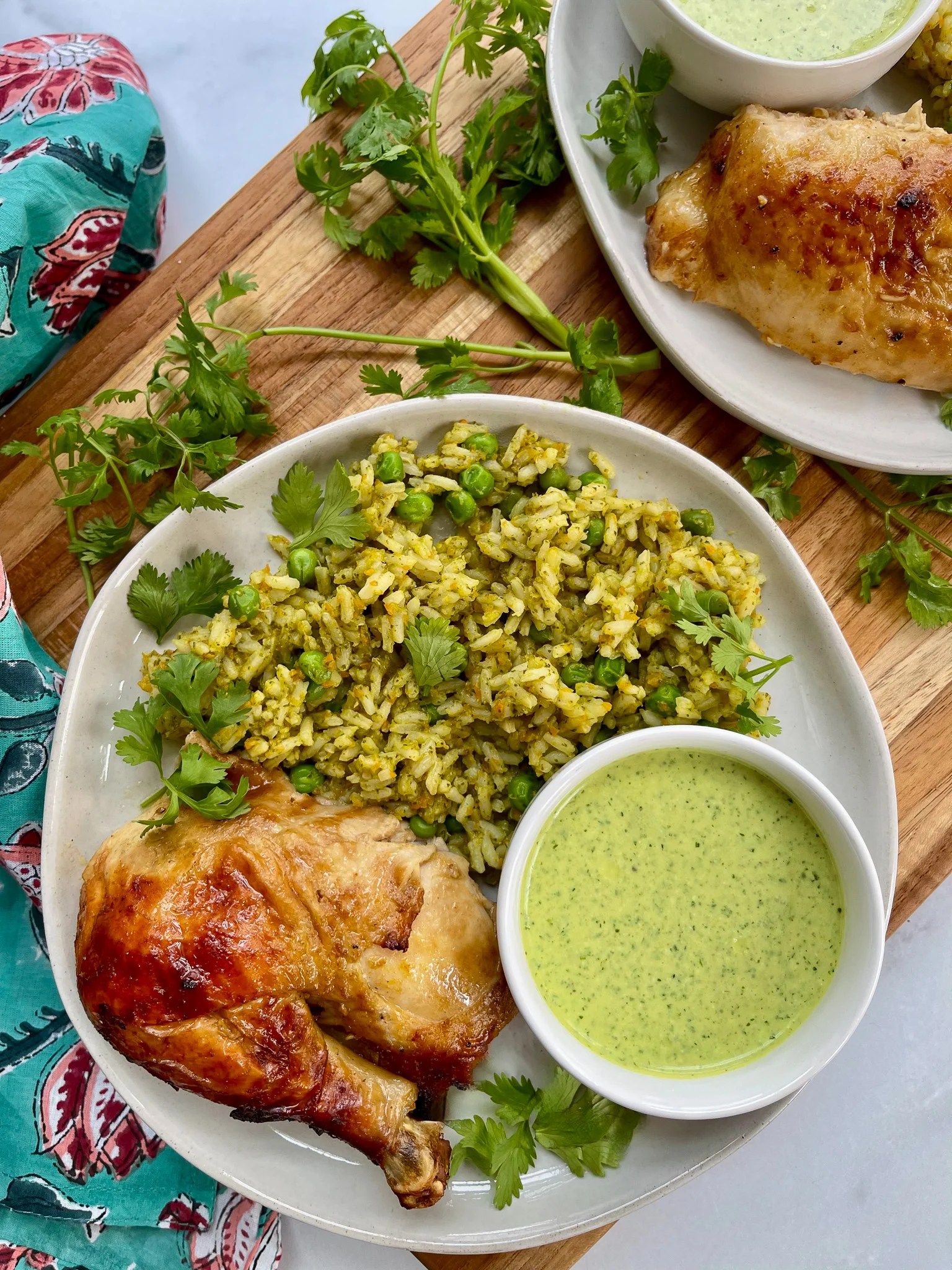 Peruvian Chicken Recipe with Aji Verde Sauce Slice of Jess