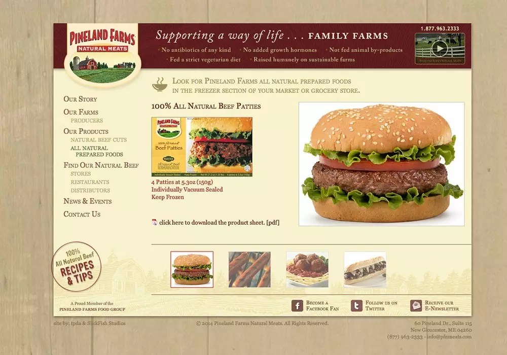 Pineland Farms Natural Meats SlickFish Studios A creative Maine