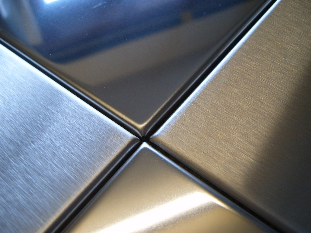 bright finish stainless steel wall tiles