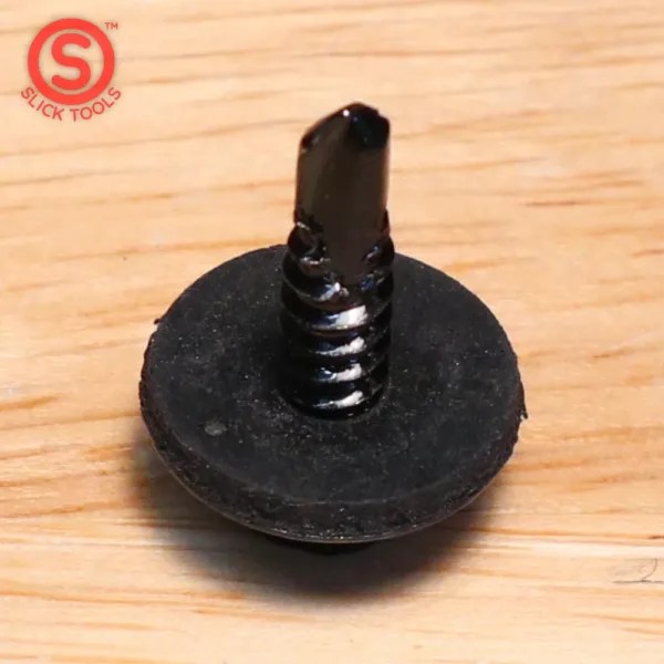 Black SelfTapping Screws with Preinstalled Washer Slick Tools LLC