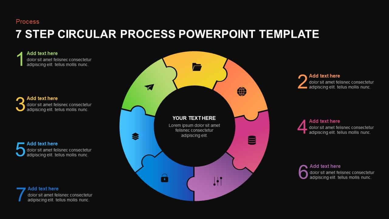 3 to 9 Step Circular Process PowerPoint Templates Slidebazaar