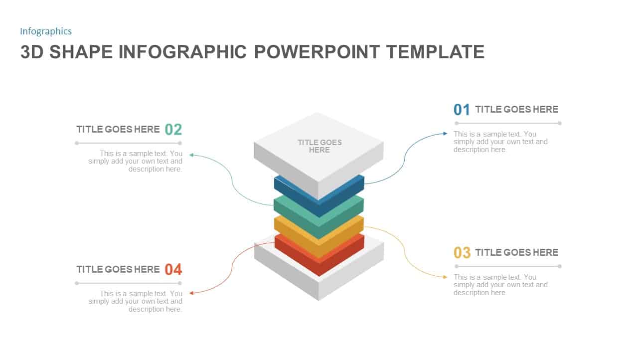 3D Shapes PowerPoint Template for Presentation Slidebazaar