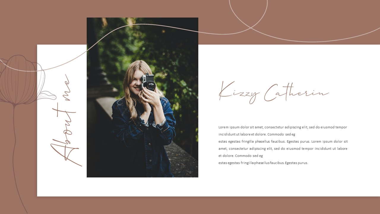 Photography Portfolio PowerPoint Template Slidebazaar