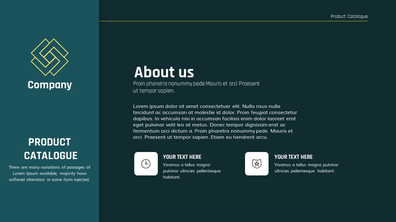 Product Catalogue PowerPoint Template Slidebazaar