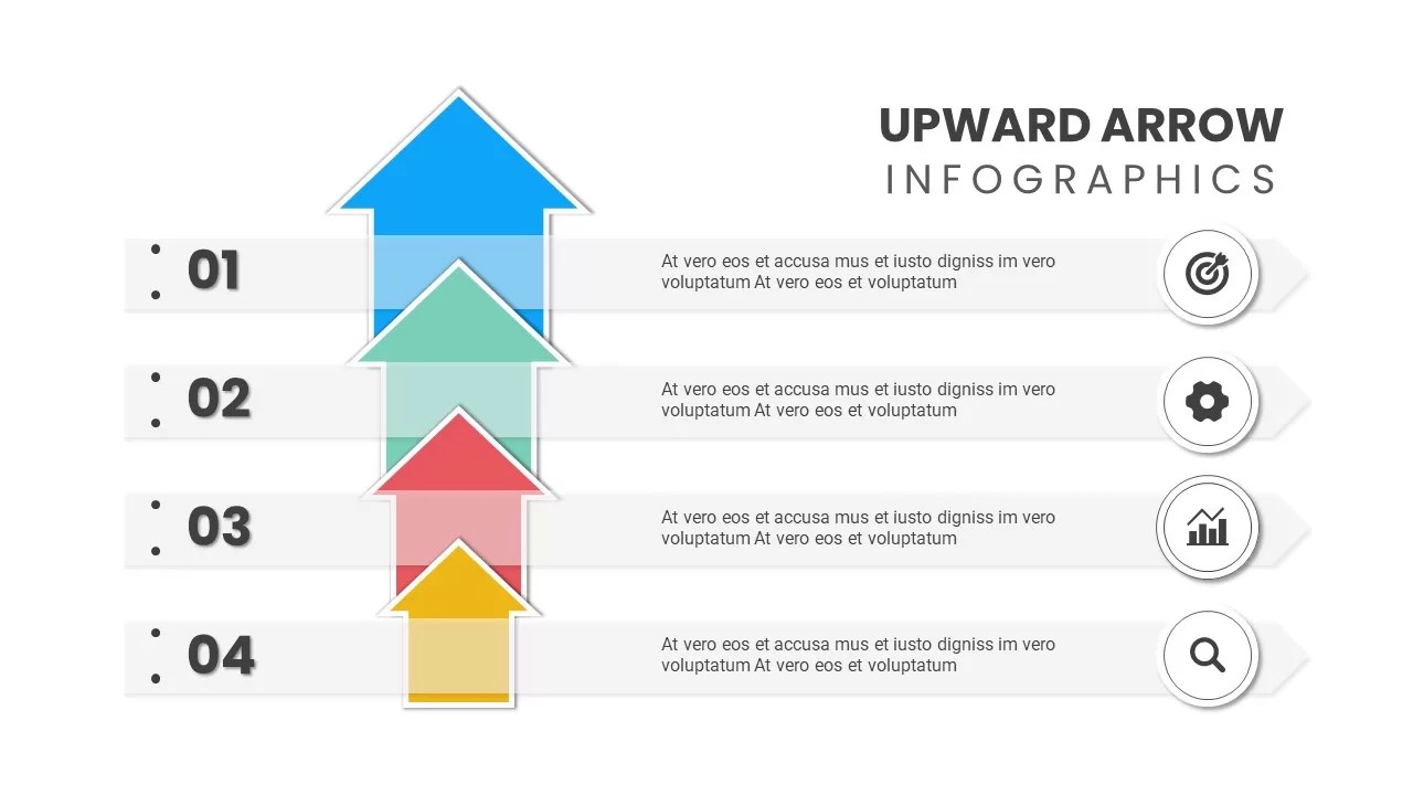 Upward Arrow Powerpoint SlideBazaar