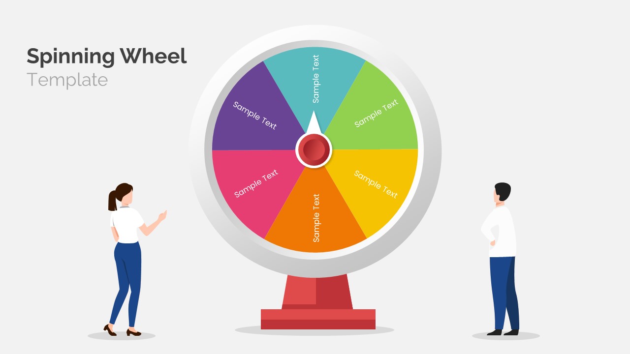 Animated spinning wheel PowerPoint Template SlideBazaar