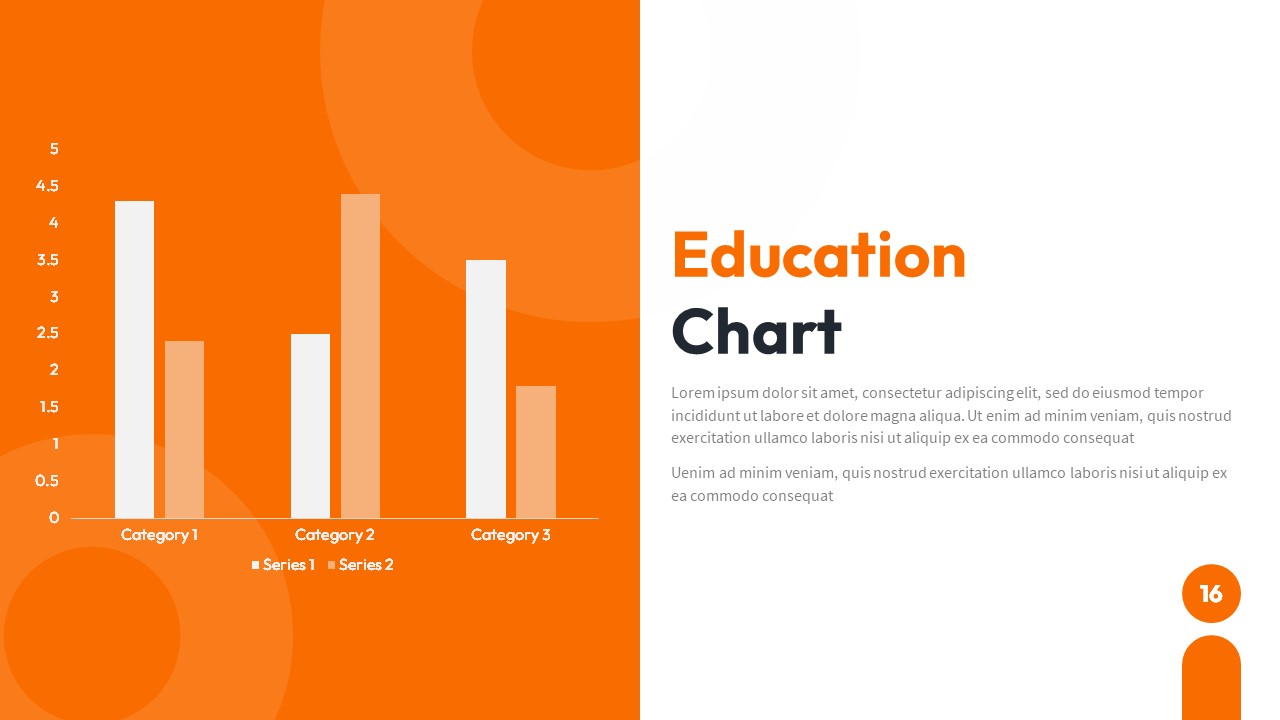 Orange and White Theme PowerPoint Template
