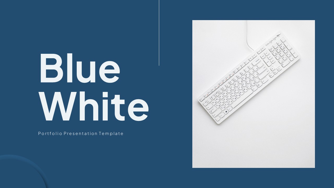 Blue and White PowerPoint Template