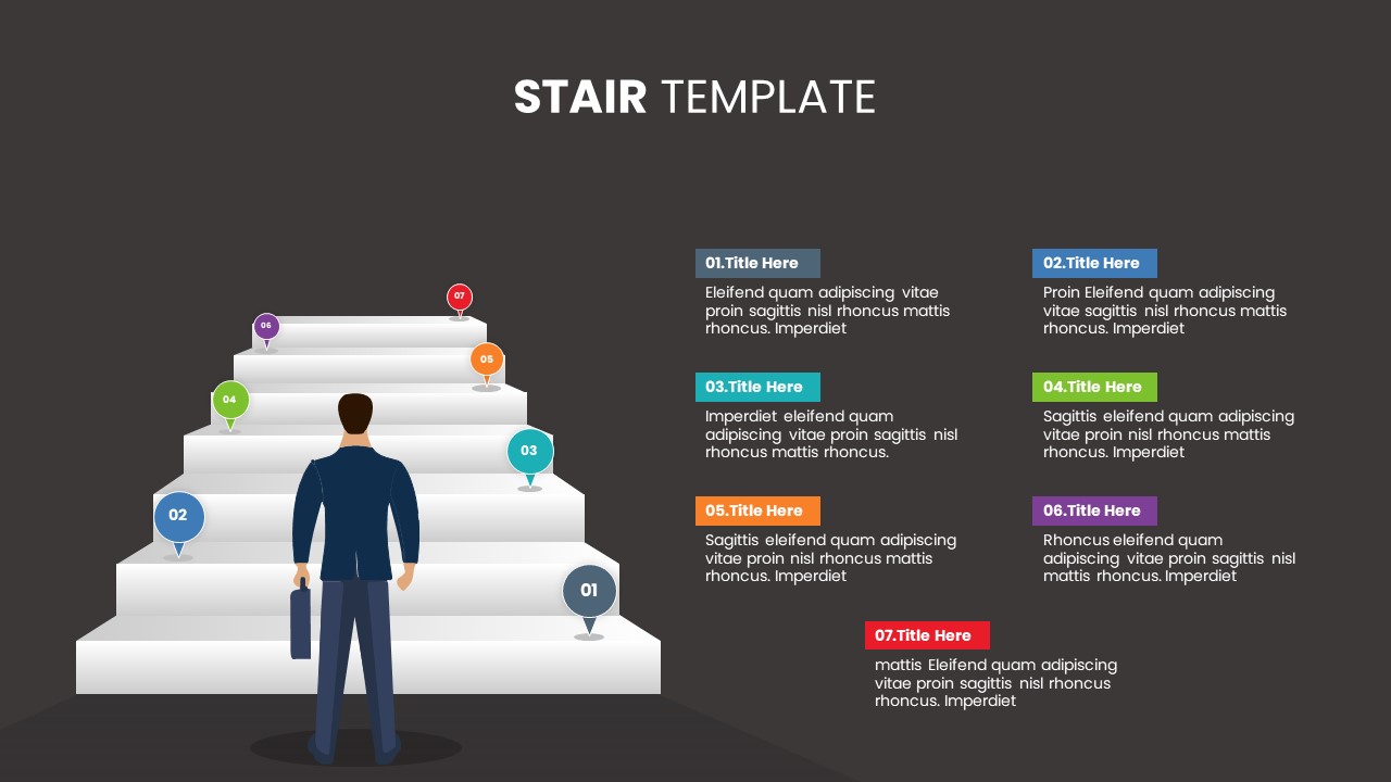 Stairs and Steps Slide Template for PowerPoint SlideBazaar