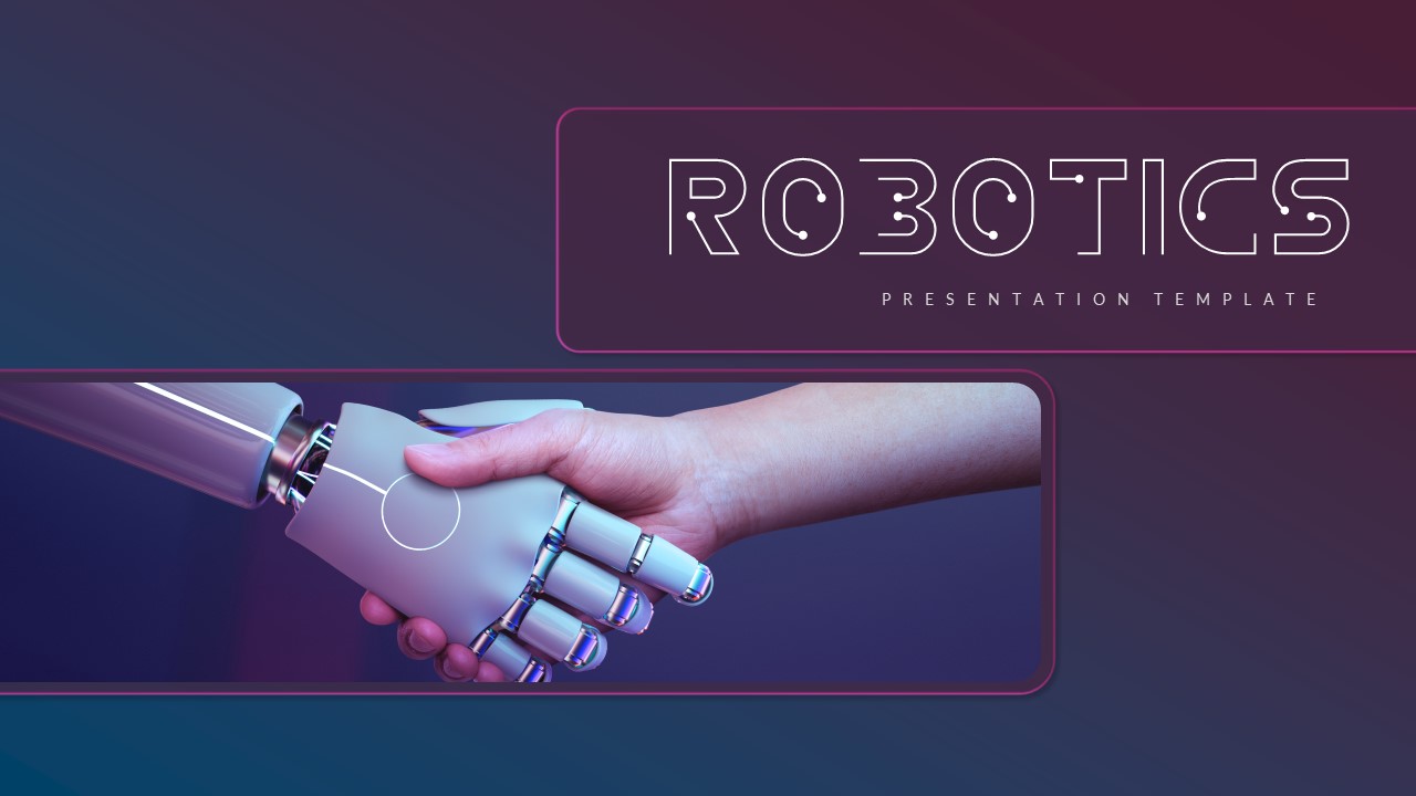 Robotics PowerPoint Template AI and Robot PPT Slides