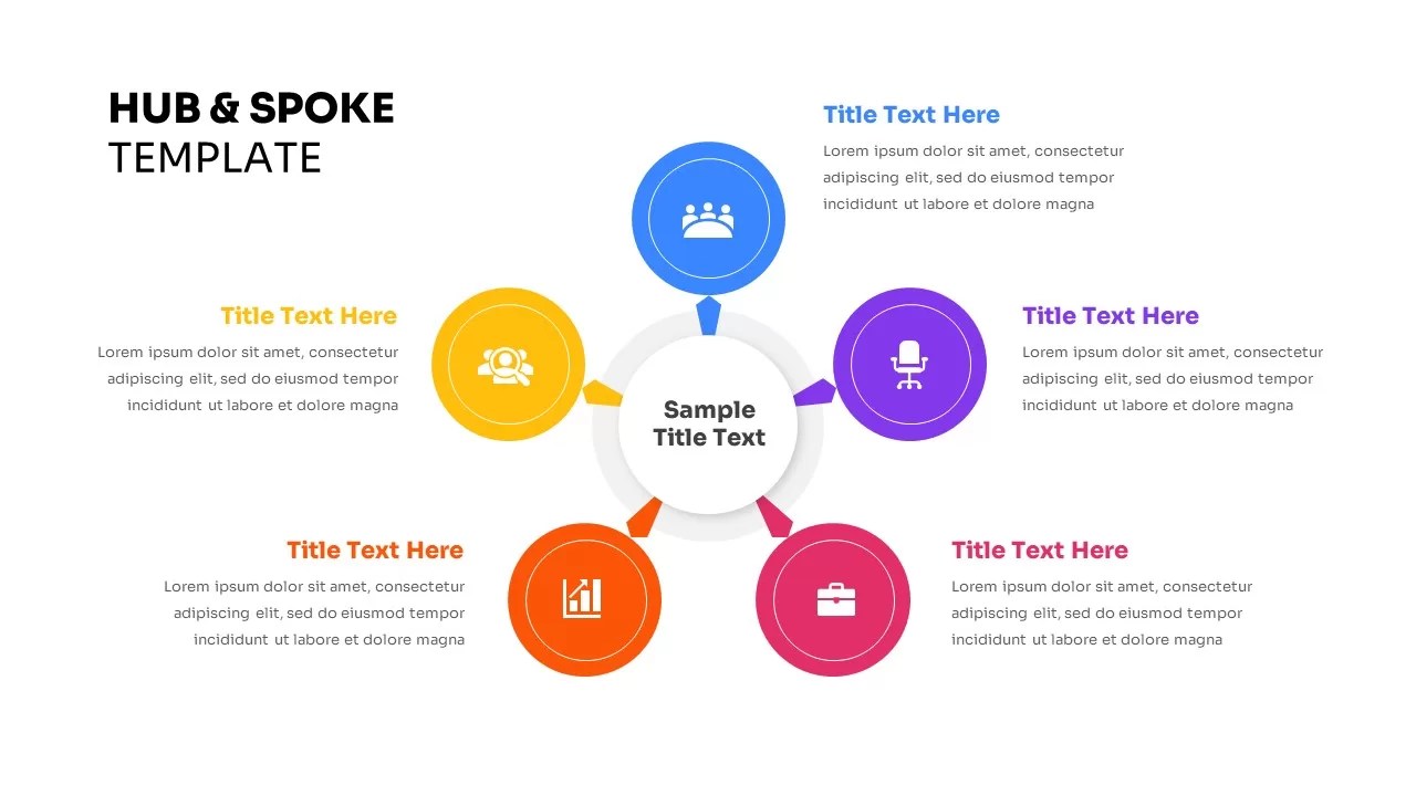 Hub And Spoke PowerPoint Template SlideBazaar