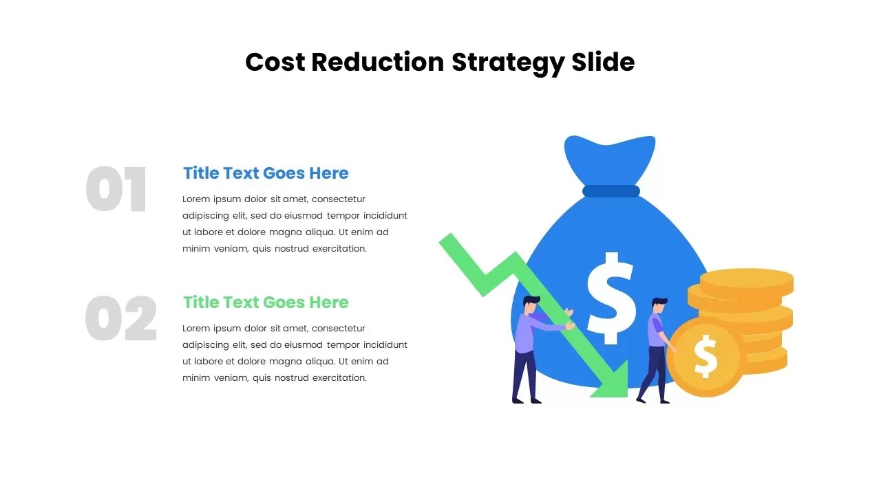 Cost Reduction Strategy Template SlideBazaar