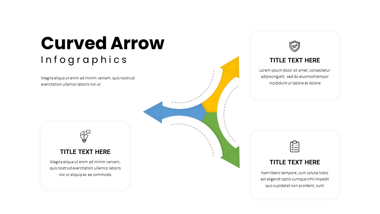 Curved Arrows Template Slides SlideBazaar