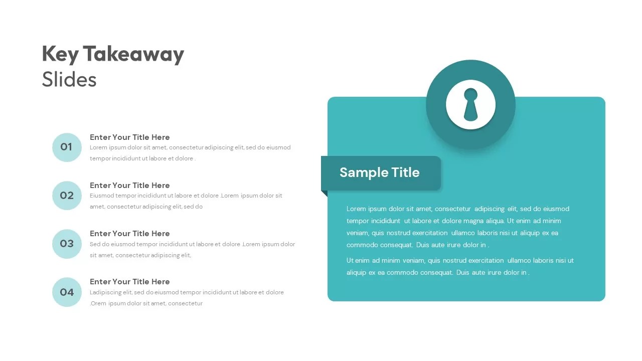 Key Takeaway Slide Template for PowerPoint SlideBazaar