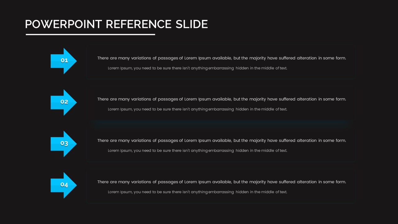 PowerPoint Reference Slide SlideBazaar