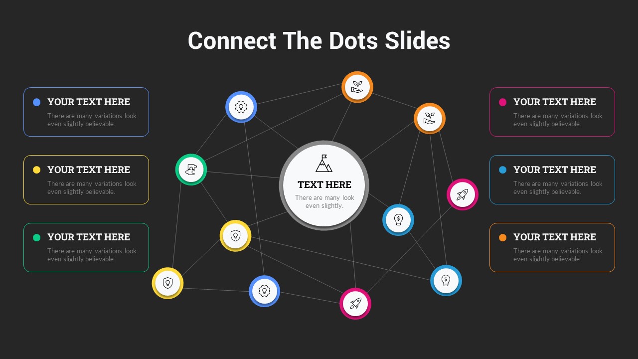 Connect The Dots Slide for PowerPoint SlideBazaar