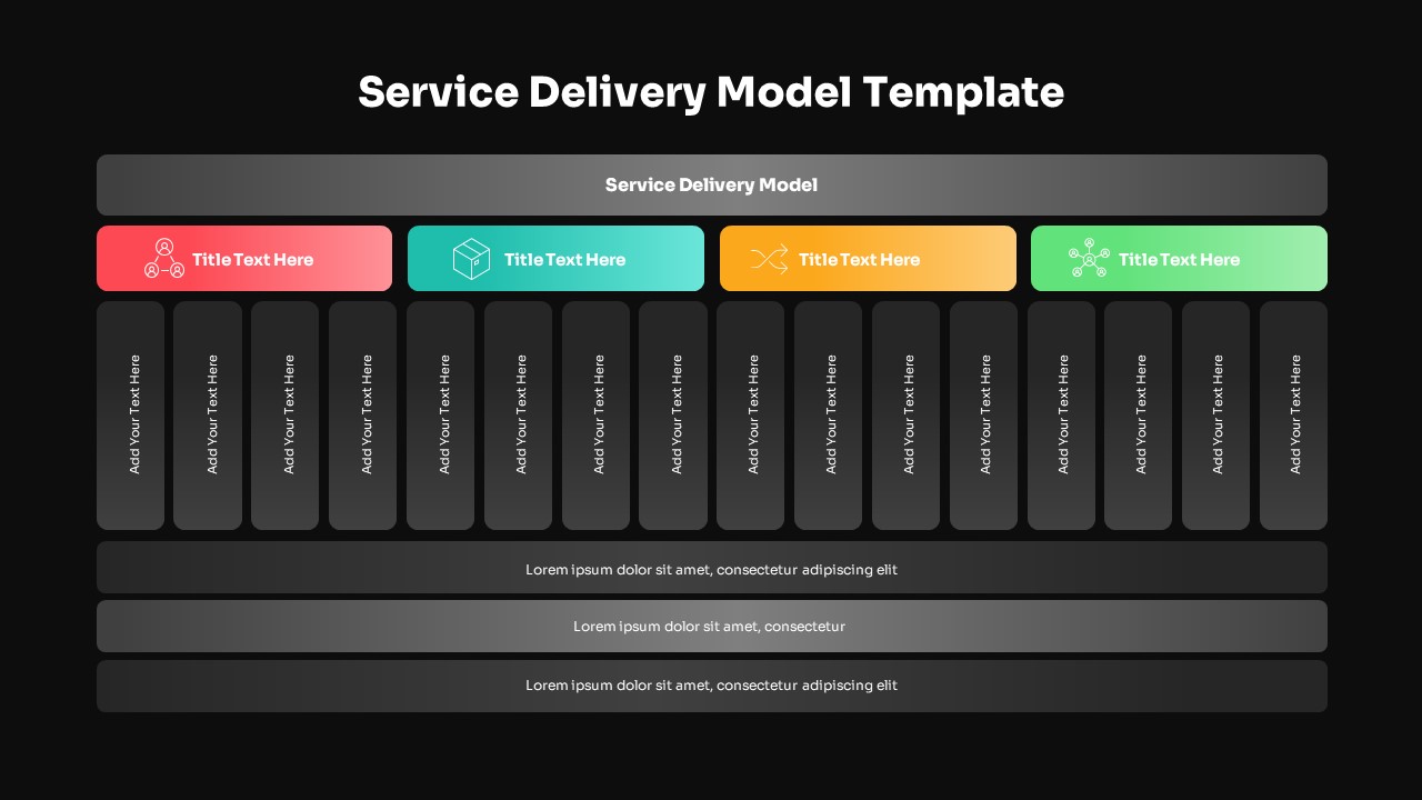 Service Delivery Model PowerPoint Template