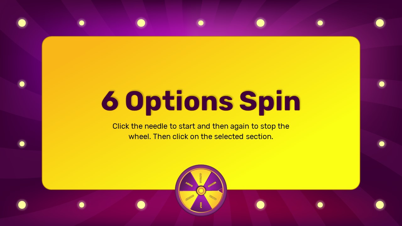 Free Spin the Wheel PowerPoint Template SlideBazaar