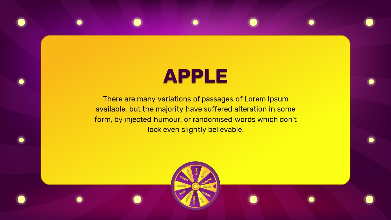 Free Spin the Wheel PowerPoint Template SlideBazaar