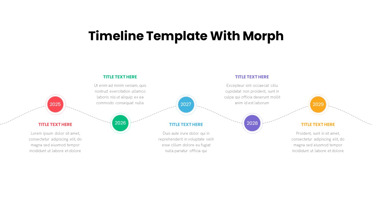 Timeline PowerPoint Template Morph Transition Animation Timeline PowerPoint Template Morph Transition Animation