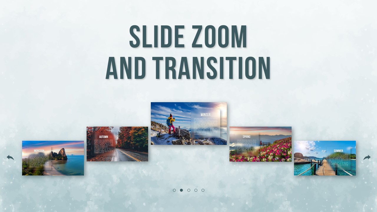 Slide Zoom and Transition PowerPoint Template SlideBazaar