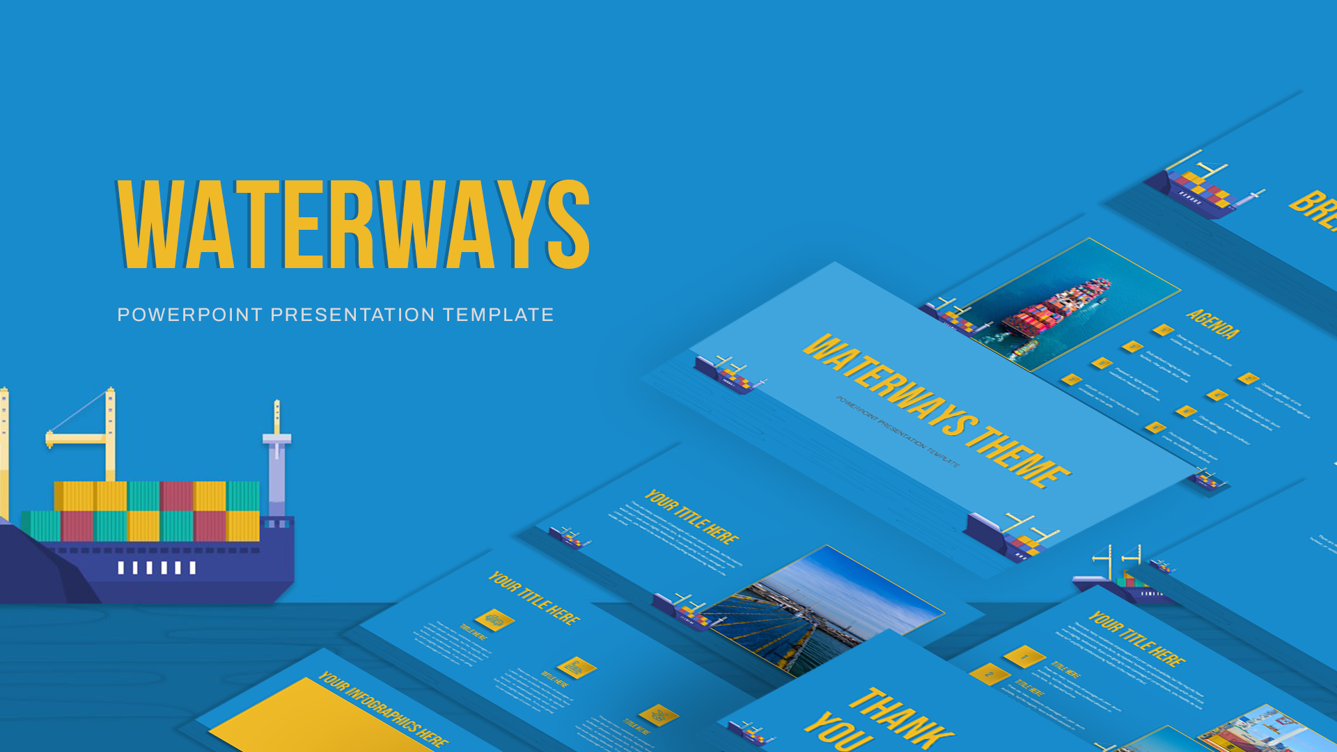 Waterways PowerPoint Theme SlideBazaar