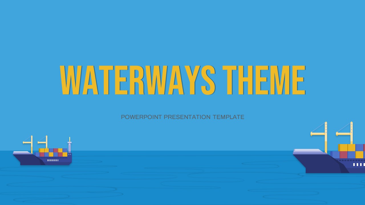 Waterways PowerPoint Theme SlideBazaar