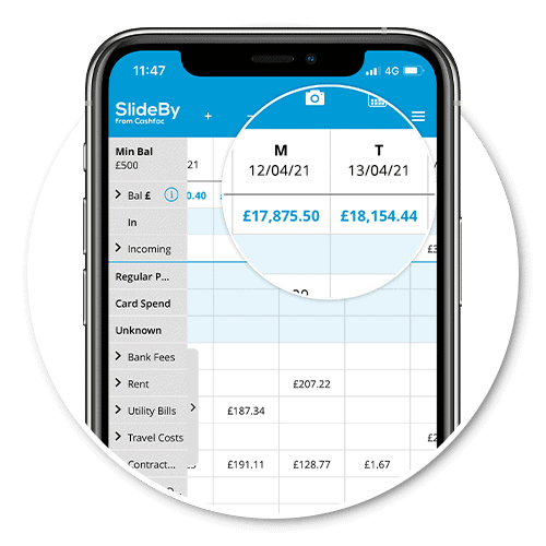Balance and Payments History SlideBy Features