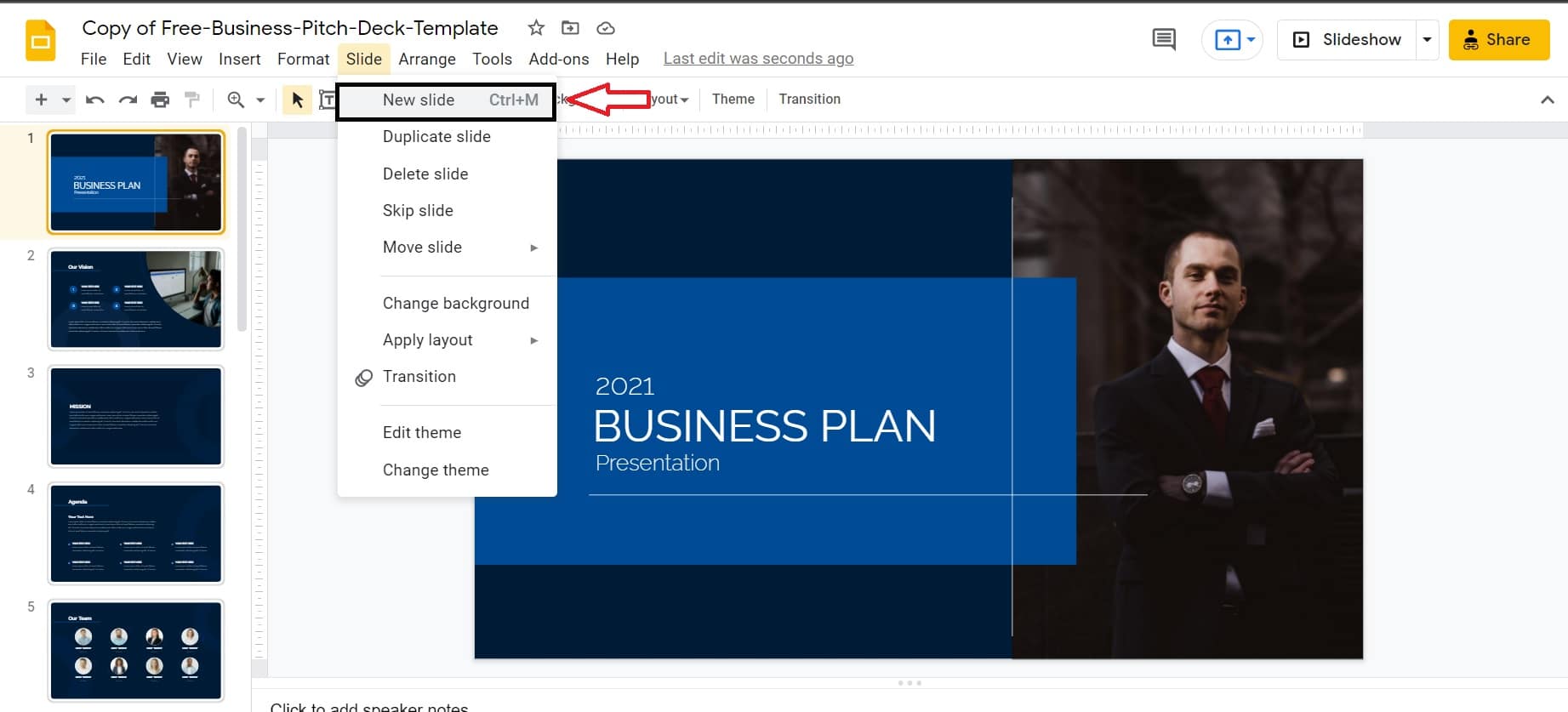 How to Add, Move, Duplicate, Delete and Hide Slides in Google Slides